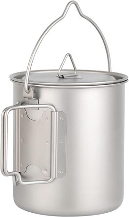 Багаторазова миска для їжі на відкритому повітрі зі складною ручкою, аксесуар для рюкзака для кемпінгу, пікніків, обідів на свіжому повітрі, багатоцільові горщики