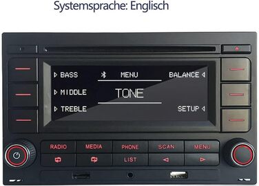 Автомобільна стереозвукова стереосистема RCN210 для VW Golf MK4 Polo Passat B5 USB MP3 AUX SD Вбудований Bluetooth з програвачем компакт-дисків RCN210 avec adaptateur ISO