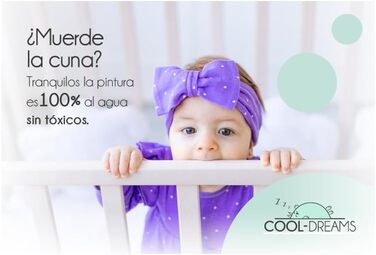 Двоспальне ліжко CoolDreams Indi у скандинавському стилі для дітей від народження до 3 років, включаючи 2 повноцінні блоки