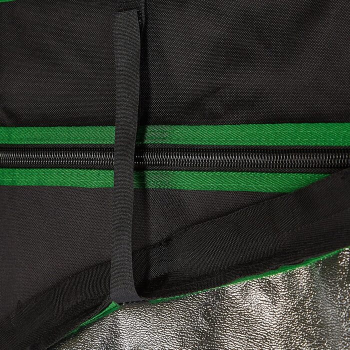 Розплідник для рослин Relaxdays Growzelt, 120x60x60 см, з відбиваючою внутрішньою плівкою, світлонепроникний, для вирощування в приміщенні, чорний/зелений