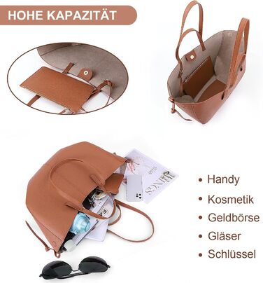 Сумка-сумка Жіноча сумка через плече Велика сумка шоппера PU шкіряна сумка через плече з ручкою гаманця сумки Велика сумка-сумка д