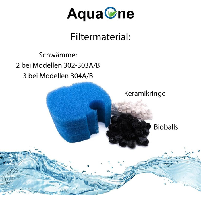 Зовнішній фільтр для акваріума AquaOne HW-303B 1400 л/год I Високоякісний фільтр з 9-ватною УФ-лампою для акваріумів об&39ємом до 700 літрів I Насос з фільтрувальним матеріалом для прісноводних та морських акваріумів