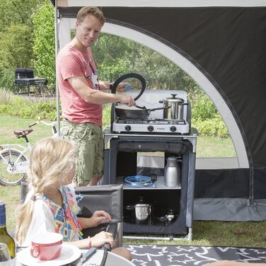 Кемпінг подорожі кухня морена кухонна коробка складаний шафа стіл вітрове скло алюміній