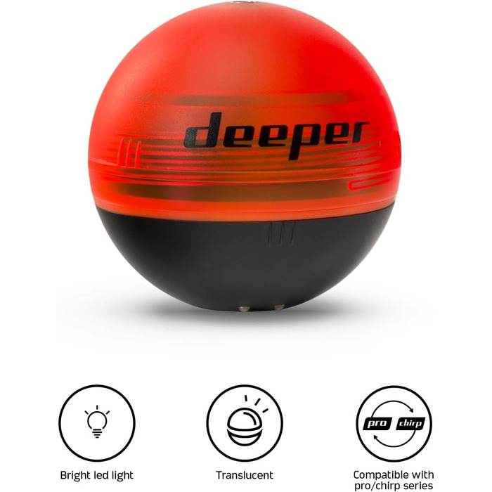 Нічний чохол Deeper Unisex для нічної риболовлі, помаранчевий, 2,55 ЄС