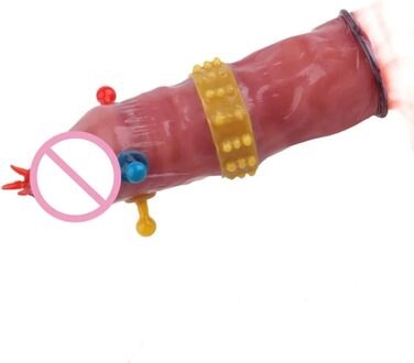 Чоловічі презервативи з шипами жіночі G-Spot вагінальна стимуляція відчуття презервативи пеніс рукав секс-іграшка для чоловіків, 12 шт., 4