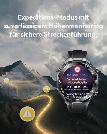 Розумний годинник HUAWEI Watch Ultimate 2, GPS, 20 атм, аналіз здоров&39я, емоційне благополуччя, здоровий сон, підводний зв&39язок на основі сонару, мобільні дзвінки з eSIM без смартфона, чорний. Автономний годинник Ultimate 2, чорний.