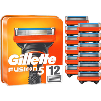 Леза бритви Gillette Fusion 5, 12 змінних лез для вологих бритв чоловічі з 5-кратним лезом