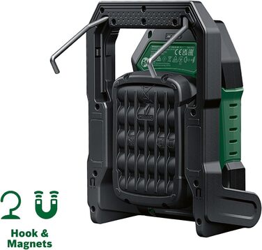 Акумуляторний світлодіодний робочий ліхтар/будівельний ліхтар/мобільний прожектор Bosch UniversalWorkLight 18V-2100 (макс. 2100 люмен, 3 рівні яскравості, головка з 10 положеннями складання без акумулятора)