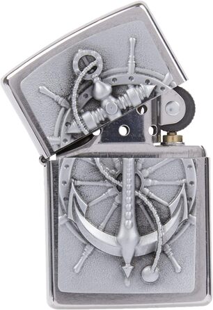 Запальничка Zippo 2004290 Nautic бензинова запальничка, латунь, вигляд нержавіючої сталі, 1 x 3,5 x 5,5 см