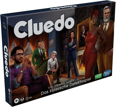 Настільна гра Hasbro Gaming Cluedo для дітей віком 8, перероблене Cluedo для 2-6 гравців, детективна гра, сімейна гра для дітей та дорослих Classic Single