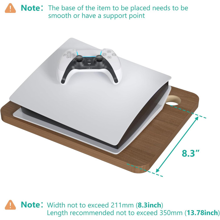 Плаваючі полиці для розважального центру WALI, витримує до 10 кг, полиця для телевізора з посиленою деревиною для DVD-програвачів, кабельних приставок, ігрових консолей, аксесуарів для телевізорів (CS201N), 1 полиця, 3 полиці