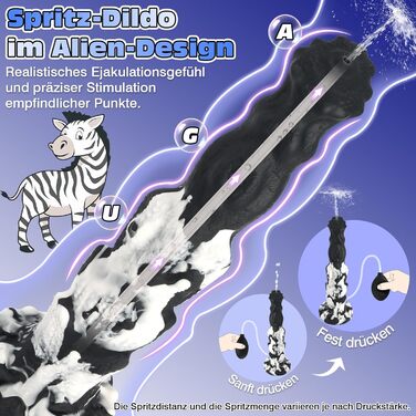 Реалістичний фалоімітатор-монстр із функцією впорскування та сильною великою присоскою, опуклі риси обличчя, функція розпилення води, анальний фалоімітатор, що впорскує, фалоімітатор у формі тварини, м&39яка секс-іграшка для жінок та чоловіків, 25,5