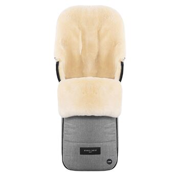 Муфта для ніг з овчини FLIMS LUXE - повністю хутряна коляска, муфта для ніг (від 6 до 36 міс.), медичне хутро, універсальна з довг