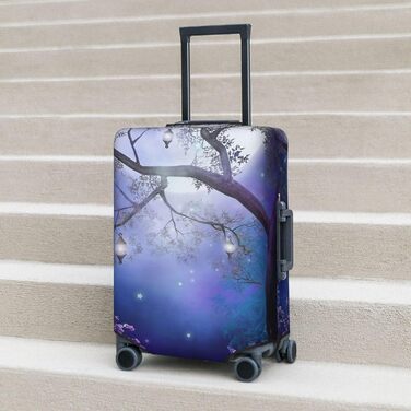 Чохол для валізи Квітучий сад - міцний, для валіз розміром 45.7-81.3 см, чорний, великий