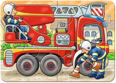 Дитячий пазл Ravensburger - 06954 На роботі - Мій перший пазл на 2,4,6,8 елементів - Пазл для дітей від 2 років