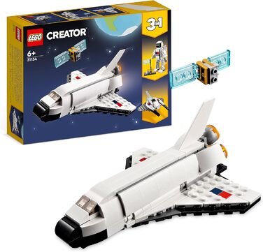 Іграшка LEGO 31134 Creator Space Shuttle 3in1, щоб стати космонавтом і космічним кораблем, конструктор для дітей, хлопчиків, дівча