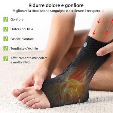 Бандаж для гомілковостопного суглоба з унікальною сітчастою стрічкою, 3D-в&39язана повітряна тканина для підтримки гомілковостопного суглоба при плантарному фасціїті та ахілловому сухожиллі, регульований бандаж для стопи для знеболення та підтримки травм,