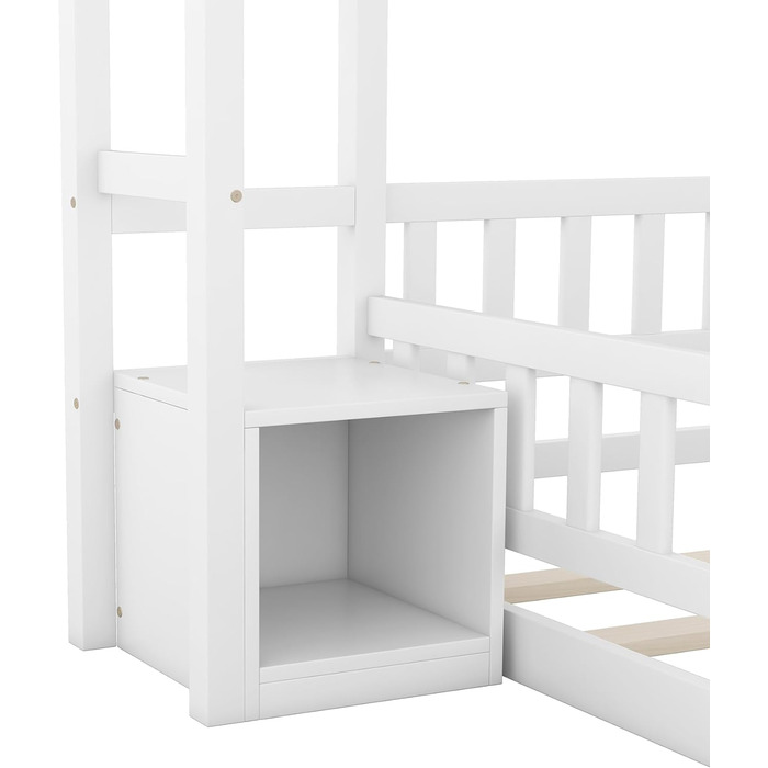 Дитяче ліжко ліжко для дому 140х200 з тумбочками та захистом від падіння підлогове ліжко ліжко ліжко каркас плоскі ліжка для дому