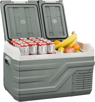 Портативний електричний холодильник, 23 л, автомобільний холодильник 12 В / 24 В постійного струму 100 240 Вольт змінного струму з