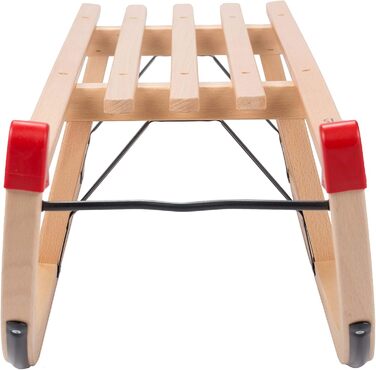 Давос санки дерев'яні санки традиційні металеві стійки дерев'яні санки дерев'яні санки 90 см