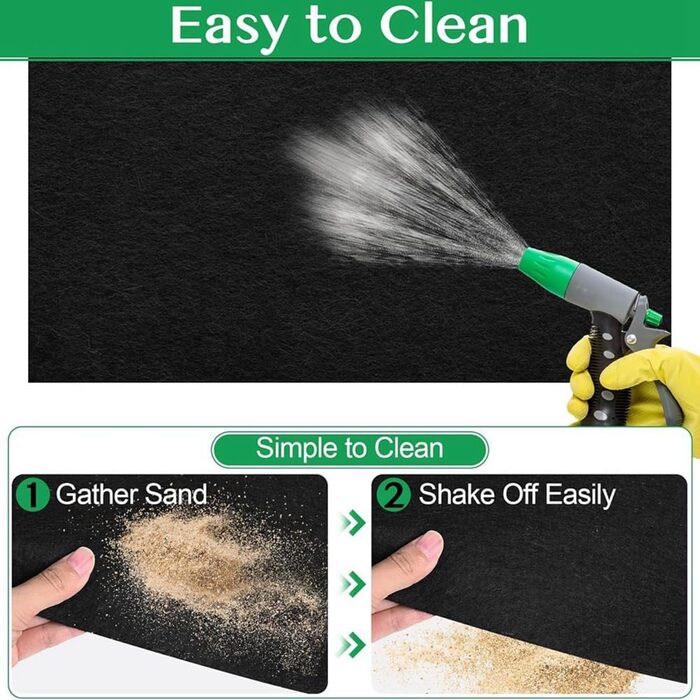 Килимок для навісу - водонепроникний килимок для зовнішнього складу 6 x 4 фути, килимок для меблів, що миється, з нековзною підкладкою