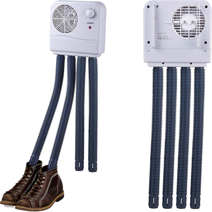 Електрична сушарка для взуття Melissa 16540010 з вентилятором і таймером для 2 пар взуття
