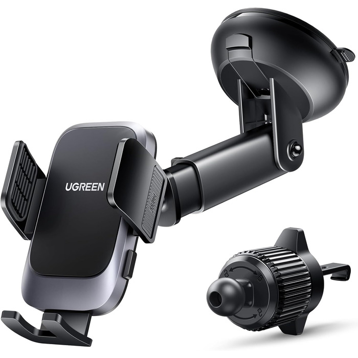 Тримач для мобільних телефонів автомобільний 2 в 1 Автомобільний тримач для мобільних телефонів з вентиляцією та присоскою Автомоб