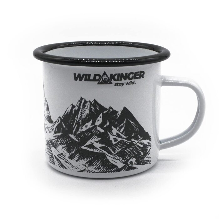 Емальована кружка Wildkinger Mountains Cup Outdoor Camping Cafe Chicken White 350 мл
