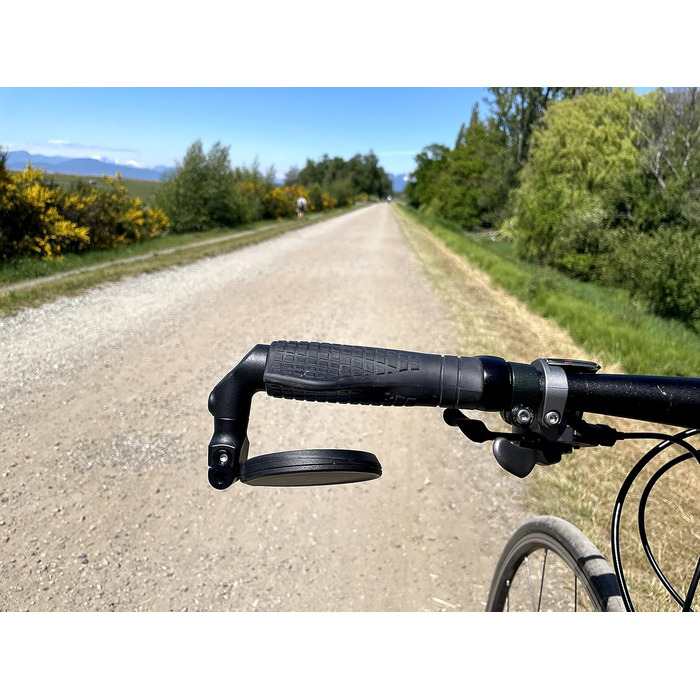 Велосипедне дзеркало Hafny, багаторівневе регулювання, HD-захисне скло, ударостійке, дзеркало для електровелосипеда, дзеркало заднього виду для велосипеда, HF-M952B-FR08 (синє скло без відблисків)