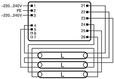 Електронний баласт OSRAM (EVG), QUICKTRONIC FIT 8, EVG LL/KLL non-DIM, QT-FIT8 3X18,4X18/220-240, білий, (1 уп.)