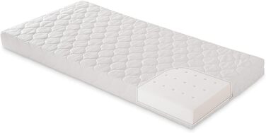 Дитяче ліжко-будиночок FabiMax з малюнком сони, біле лаковане, 140x70 см, виготовлене з масиву сосни (надувний матрац, з шухлядою)