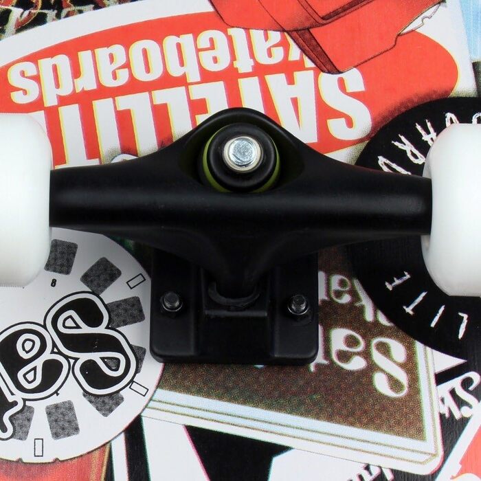 Скейтборд FunTomia з кульковими підшипниками ABEC-9, твердістю коліс 100A, 7-шаровим канадським кленом, сателіт кіктейл дека - повний комплект для трюків і стріт-катання