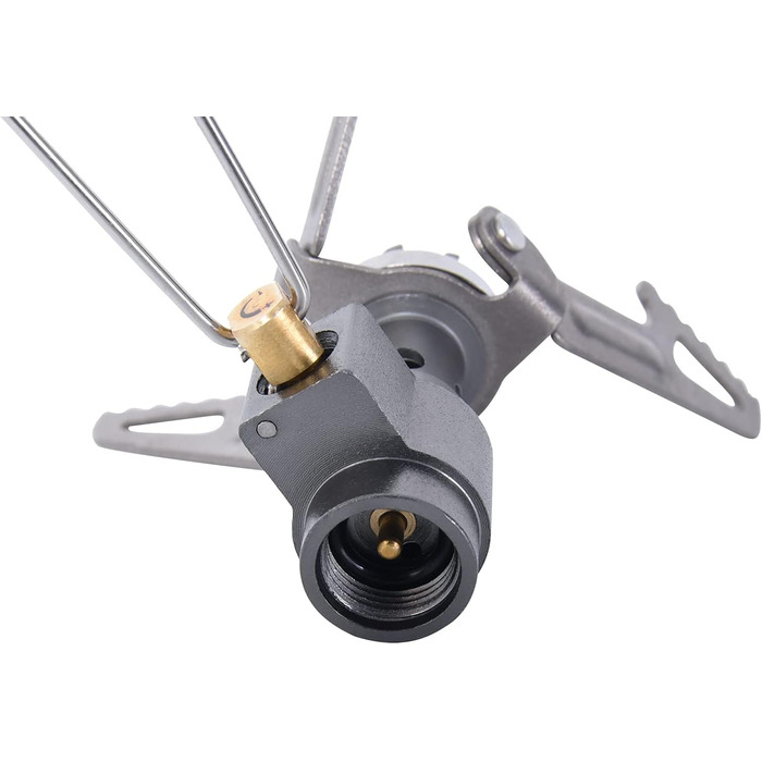 Вт Кемпінгова газова плита Міні-газова плита з титанового сплаву Похідна плита Портативний пальник Ультралегка кишенькова духовка