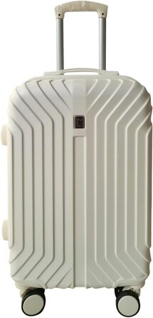 Набір валіз Mabell 4 шт., жорсткий корпус, на колесах, телескопічна ручка, кодовий замок, білий колір, колекція NTK