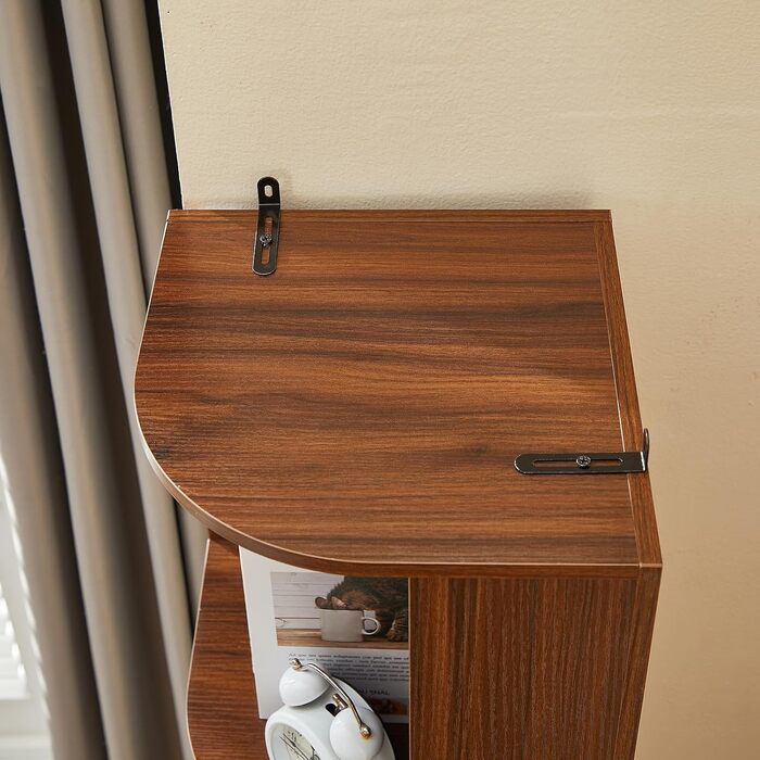 Вінтажна книжкова полиця, книжкова полиця, окремостояча книжкова полиця з 5 полицями, книжкова шафа, кутова полиця, дерев&39яна книжкова полиця, полиця для вітальні, спальні, домашнього офісу, 28,5x28,5x173 см (Ш)