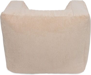 Дитяче крісло Jollein Вельвет, Натуральний Крісло-мішок для дітей Від 1 до 4 років Для хлопчиків та дівчаток Крісло для малюків 40x46x37 см