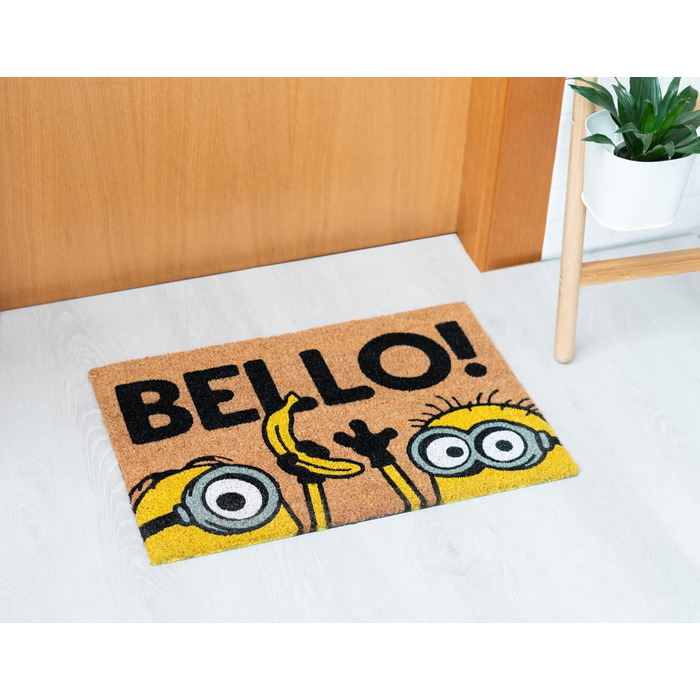 Килимок Grupo Erik Coconut Mat Minions - Килимок для вловлювання бруду 40x60 см - Забавний килимок для дверей - Килимок для дверей в приміщенні