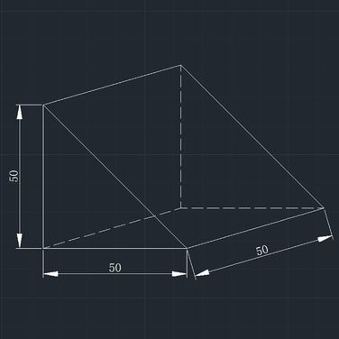 Оптична скляна рефлекторна призма, прямокутна призма, підходить для точних оптичних інструментів, 50 50 5070 70 70 мм, 70 70 70 мм (50x50x50 мм)