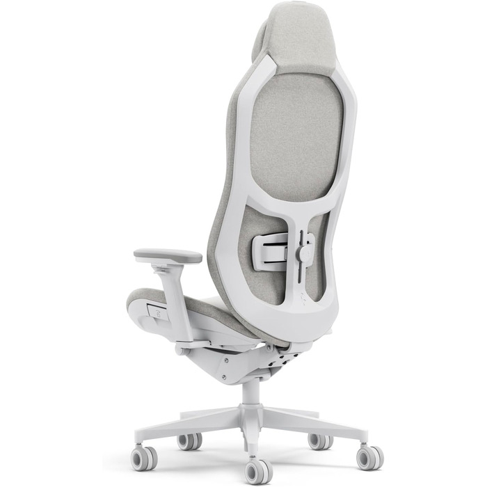 Геймерське крісло Fractal Design Refine Fabric Light - iF Design Award 2025 - Ергономічне офісне крісло з 4D-регульованими підлокітниками, високою спинкою, поперековою подушкою та преміальною тканиною Light Fabric