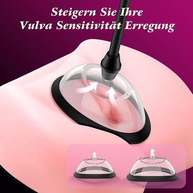 Вагінальний насос KGH, секс-іграшка для жінок, вагінальний кліторальний вакуумний насос для посилення відчуттів та сексуального задоволення, стимулятор клітора, присоска для сосків з 2 сильними присосками для задоволення жінок та пар