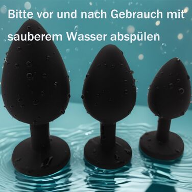 Набір анальних пробок ZYQMEL, силікон, синій, 3 шт.