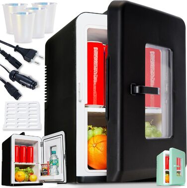 Міні-холодильник TOM 2в1 з функцією охолодження та нагрівання - 15 літрів - Портативні безшумні холодильники - для автомобіля, кем