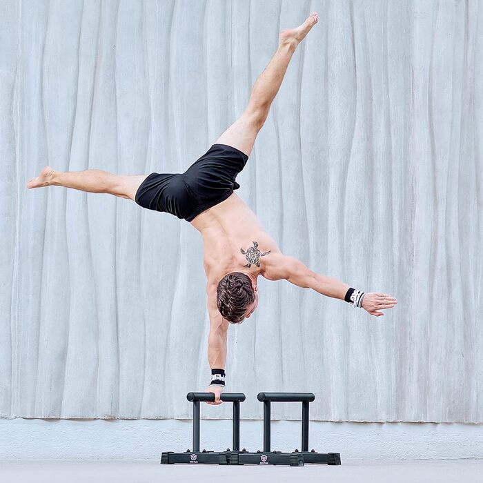 Ручки для стійки на руках, сталеві, нековзні, турніки для віджимань, витримує навантаження 250 кг - Обладнання для калістеніки для тренажерного залу, власна вага - Опора для стійки на руках для приміщень та вулиці, квадратний стиль