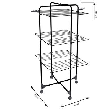 Сушарка для білизни підлогова Casa Si Athletic 3 Black (CS92185E04E)