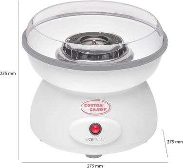 Машина для виробництва солодкої вати для дому Велика миска із захистом від бризок, миска для солодкої вати (економічна 500 Вт, можна мити в посудомийній машині із захистом від бризок)