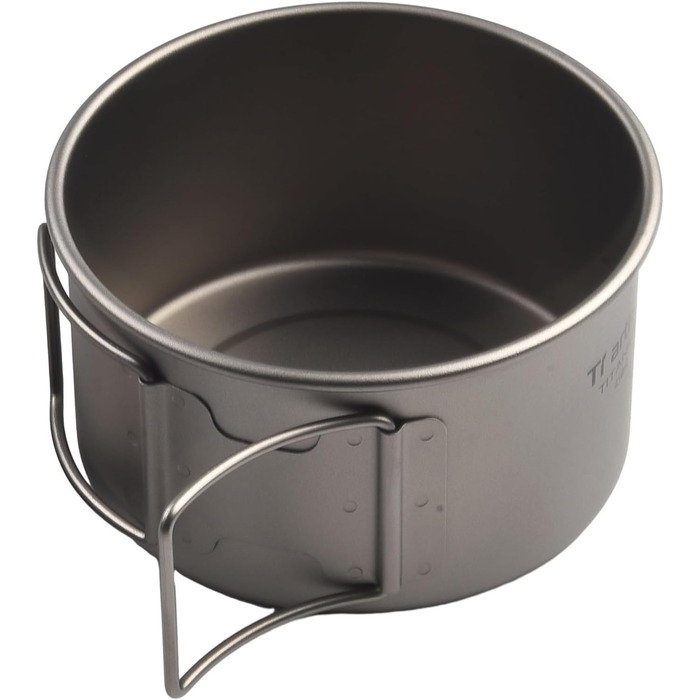 Кемпінгова миска зі складною ручкою, 450 мл або 600 мл, легкий, нержавіючий, безпечний для харчових продуктів посуд для походів, подорожей з рюкзаком та пікніків (миски 450 мл з 600 мл без ручки)