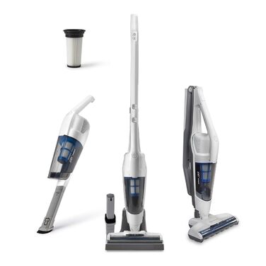 Акумуляторний пилосос 2-в-1 Vacmaster 20V, HEPA 13, 30 хв роботи, безмішковий, для твердих поверхонь, сірий