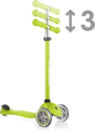 Самокат дитячий, 120/80 мм, ABEC 5, 3 колеса, регульований по висоті, один розмір зелений