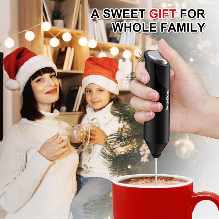 Електрична піноутворювач для молока, ручна паличка для збивання молока для кави, латте макіато, капучино, матча, на батарейках, па