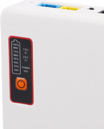 Джерело безперебійного живлення для роутера, модему, камери з USB Type-C та PoE виходом, захистом від перенапруги. Акумуляторна батарея для резервного живлення, європейська вилка., 20800 mAh